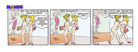 Rule 34 2girls Blondie Comic Blondie Bumstead Clothing Comic Comic Strip Cookie Bumstead