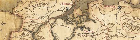 Traditional 8k Skyrim And Solstheim Paper Maps For Fwmf Ae And Sse