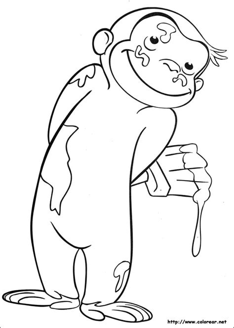 Dibujos Para Pintar Jorge El Curioso - Dibujos Para Pintar