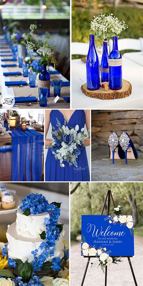 Rustic Royal Blue Wedding Ideas Blue Country Weddings Cobalt Blue