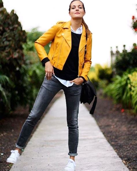 Confident Tips On Wearing Yellow Clothes Yellow Jacket Outfit Jacket