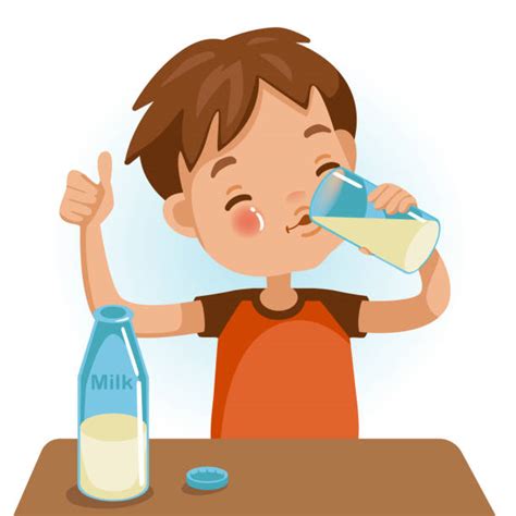 Drinking Milk Illustrations Royalty Free Vector Graphics And Clip Art