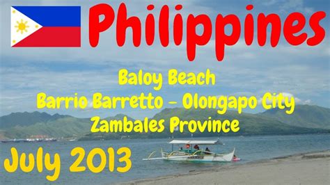 baloy beach at barrio barretto in olongapo city zambales province philippines july 2013