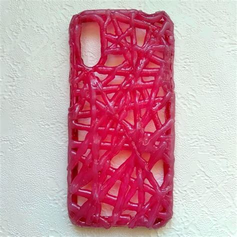 hot glue phone case using baking sleeve thriftyfun