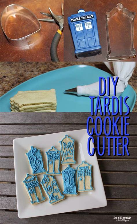 Doodlecraft Tardis Cookie Cutter Diy