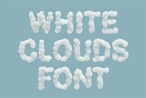 White Clouds Svg Font Youworkforthem