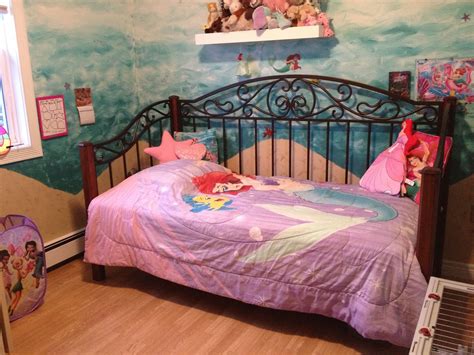This Is Chelseys Little Mermaid Bedroom I Painted The Walls To Look