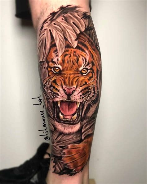 Details More Than 142 Tiger Sleeve Tattoo Latest Vn