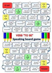 Verb To Be Speaking Boardgame Islcollective Didactalia Material