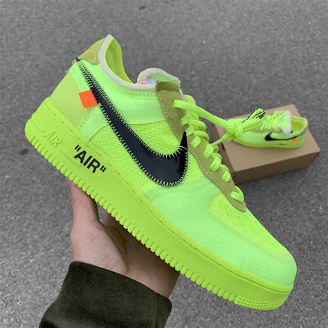 Off White X Nike Air Force 1 Low Volt Green Release Date
