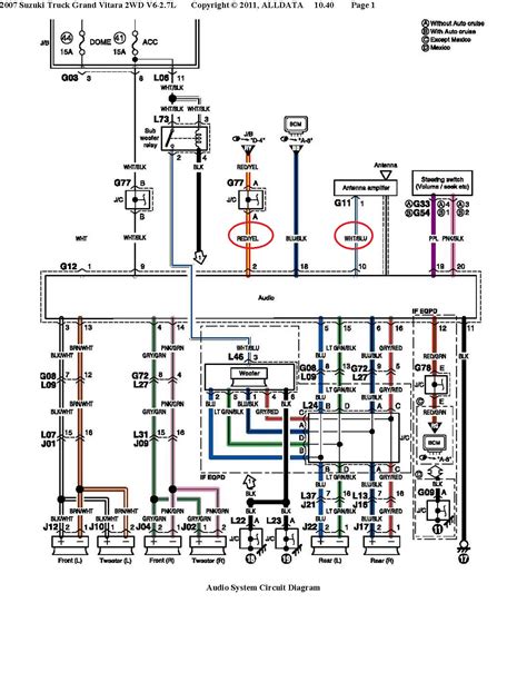 Grand vitara cooling system wiring diagram (petrol). SUZUKI Car Radio Stereo Audio Wiring Diagram Autoradio connector wire installation schematic ...