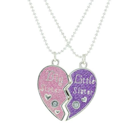 2 Pack Magnetic Heart Sister Necklaces Sister Necklace Sisters By Heart Necklace