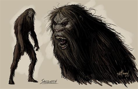 Sasquatch Bigfoot Art Sasquatch Bigfoot Illustration