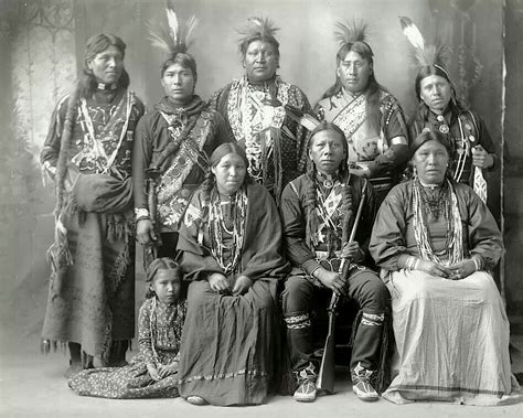 An Unidentified Group Of Members Of The Omaha Tribe 1898 No