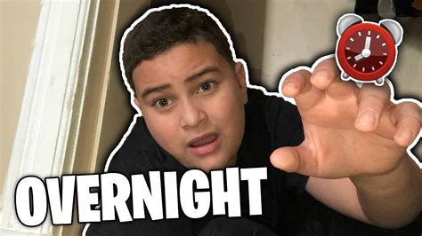 spending overnight in my closet challenge youtube