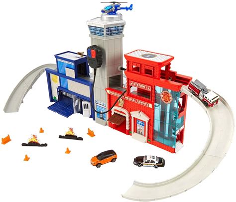 Matchbox Rescue Headquarters Deluxe Play Set Samko And Miko Toy Warehouse