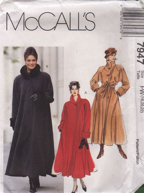 Mccalls S Misses Swing Coat Pattern Ragland Sleeves Etsy Swing Coats Swing Coat