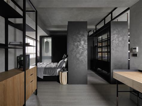 Kc Design Studio Designs A Moody Black Apartment For A Single Person
