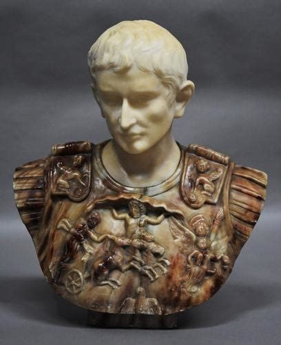 Marble Bust Of Roman Emperor