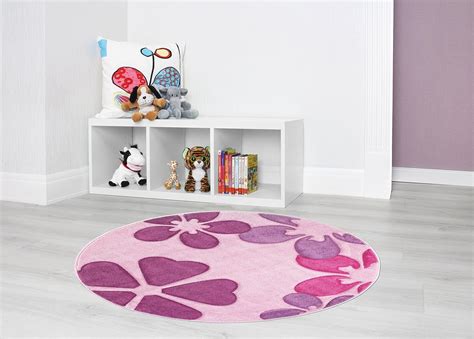 Luxor Living Carpet Pink 120 Cm Round Uk Kitchen And Home