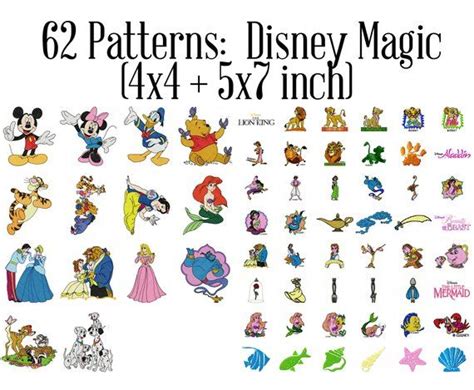 Disney Character Machine Embroidery Designs