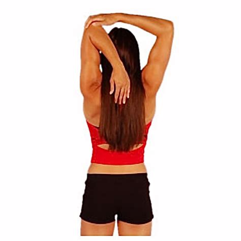 Tricep Stretch Right Exercise How To Workout Trainer By Skimble