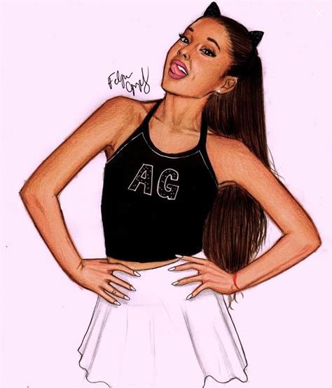 Ariana Grande Drawing Ariana Grande Anime Ariana Grande Drawings