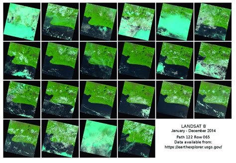 Visual Condition Of All Available Landsat 8 Images For Path 122 Row