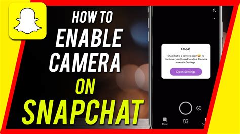 How To Allow Snapchat To Use Camera