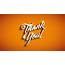 Thank You In Orange Background HD Inspirational Wallpapers 