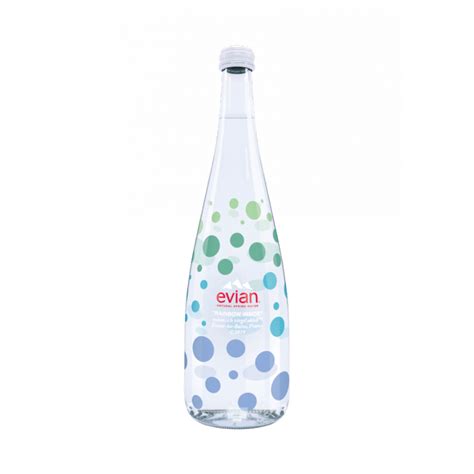 2019 Evian Glass Water Bottle www.bullesconcept.com | Glass water bottle, Bottle, Water bottle
