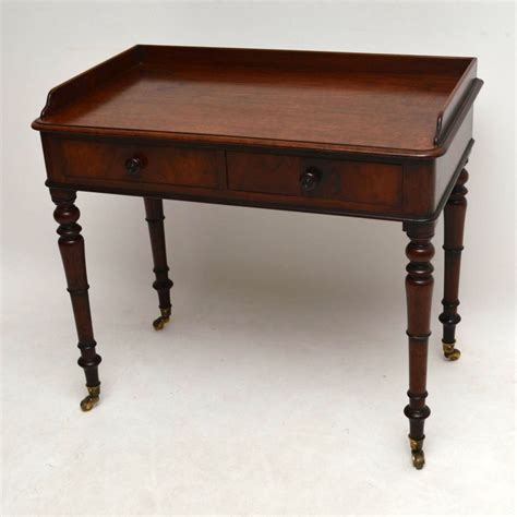 Antique Early Victorian Mahogany Writing Table Desk Marylebone Antiques
