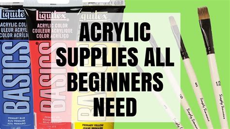 We ask for your patience and understanding during this very trying time. Acrylic Painting Supplies List for Beginners | BEST ...