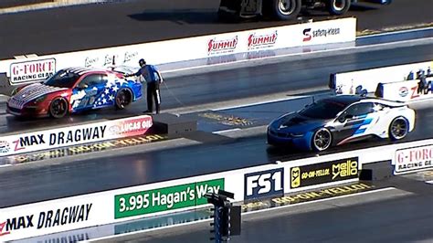 BMW i8 vs Porsche GT3 GoldRush Rally 1/4 Mile Drag Racing ...