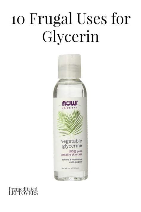 Since the skin gets dried due to extreme cold weather mix the equal amounts of glycerin and water.take this in the spray bottle apply this as the hair spray to maintain the curly hair. 10 Frugal Uses for Glycerin