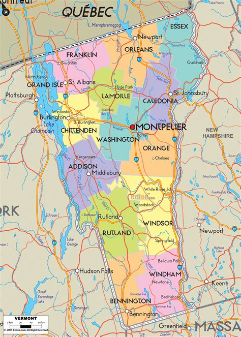 Vermont Map Rich Image And Wallpaper