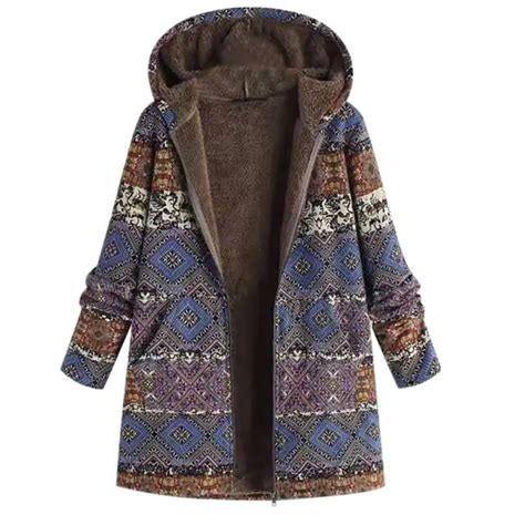 2019 Women Winter Hooded Coats Cotton Boho Thick 5xl Casual Plus Size