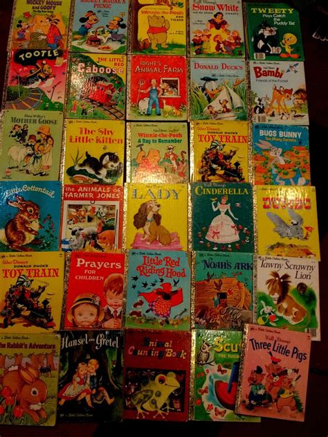 Large Lot Vintage Little Golden Books 1970s Disney Eloise Etsy
