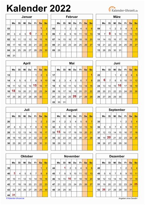 Office Vorlagen Kalender 2022 Ewiger Kalender 2022 Gambaran