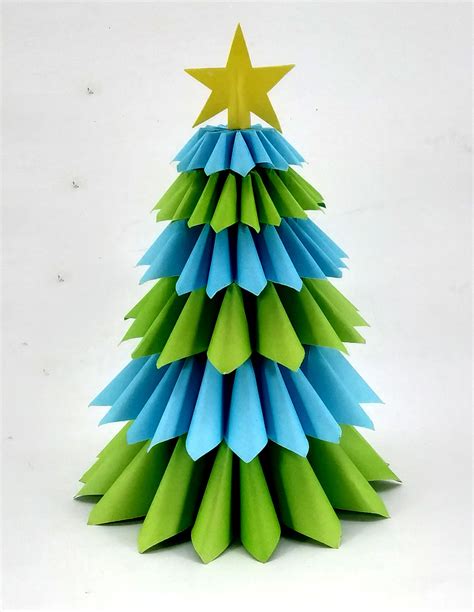 3d Paper Christmas Tree Template