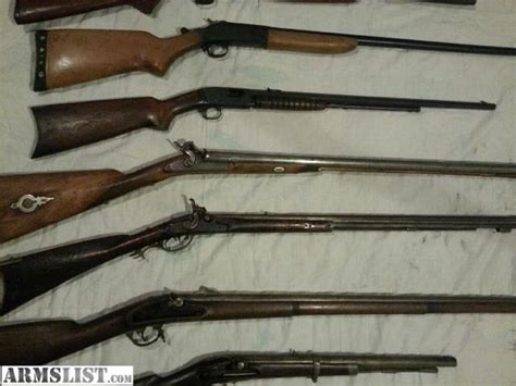 armslist for sale antique gun collection for sale remington model 12 22 springfield 1800s