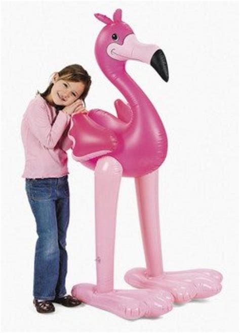 5 Giant Inflatable Pink Flamingoluau Party Tropical Decoration 1844132889