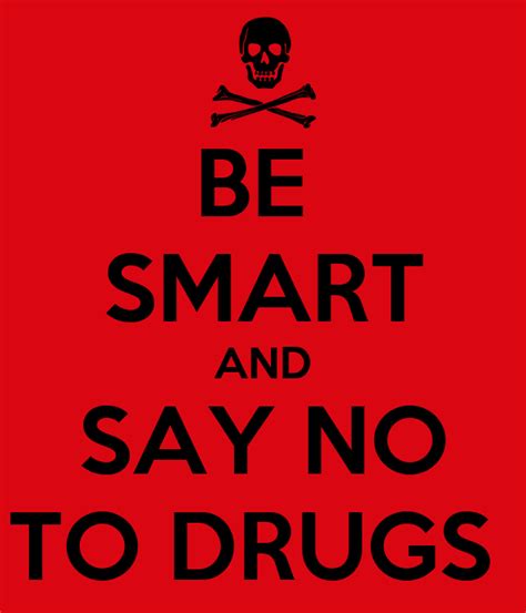 Be Smart And Say No To Drugs Poster Rachel Keep Calm O