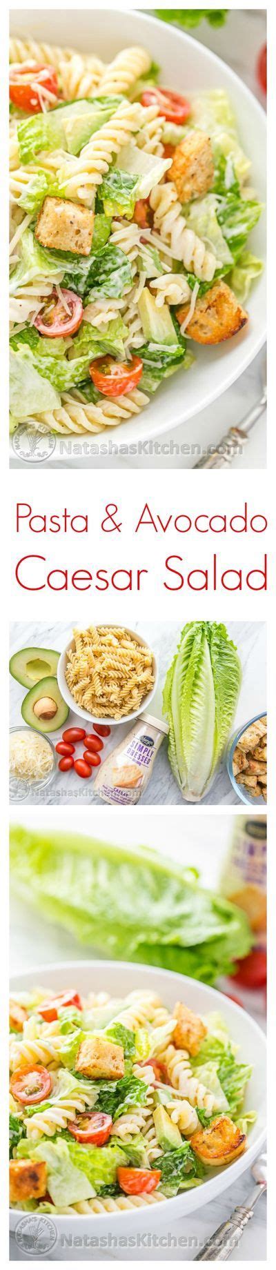 Avocado corn salad (video) asian chopped salad recipe. Caesar Pasta Salad Recipe - NatashasKitchen.com in 2020 ...