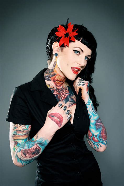 Tattooed Pin Up Girl Photograph By Jane Queen
