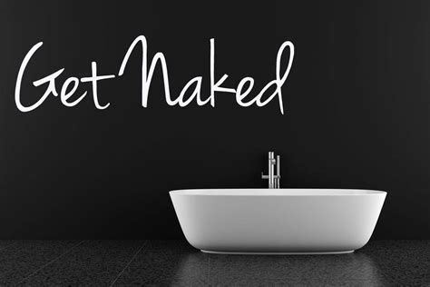 Get Naked Wall Decal Get Naked Bathroom Decal Custom Made My Xxx Hot Girl