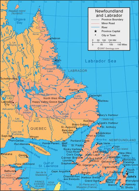Map Of The Maritimes Canada