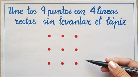 💥🇪🇸reto MatemÁticas BÁsicas 9 Unir 9 Puntos Con 4 Lineas Rectas