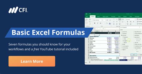 Basic Excel Formulas List Of Important Formulas For Beginners