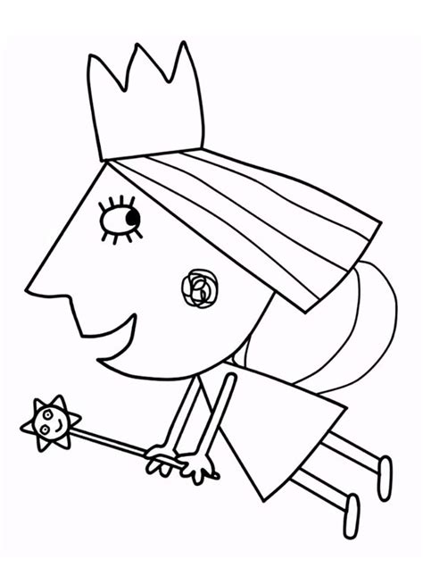 Princess holly and ladybug gaston. Little kingdom Ben and Holly's coloring pages to download ...